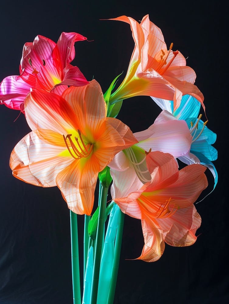 Bright Inflatable Flowers Amaryllis 2