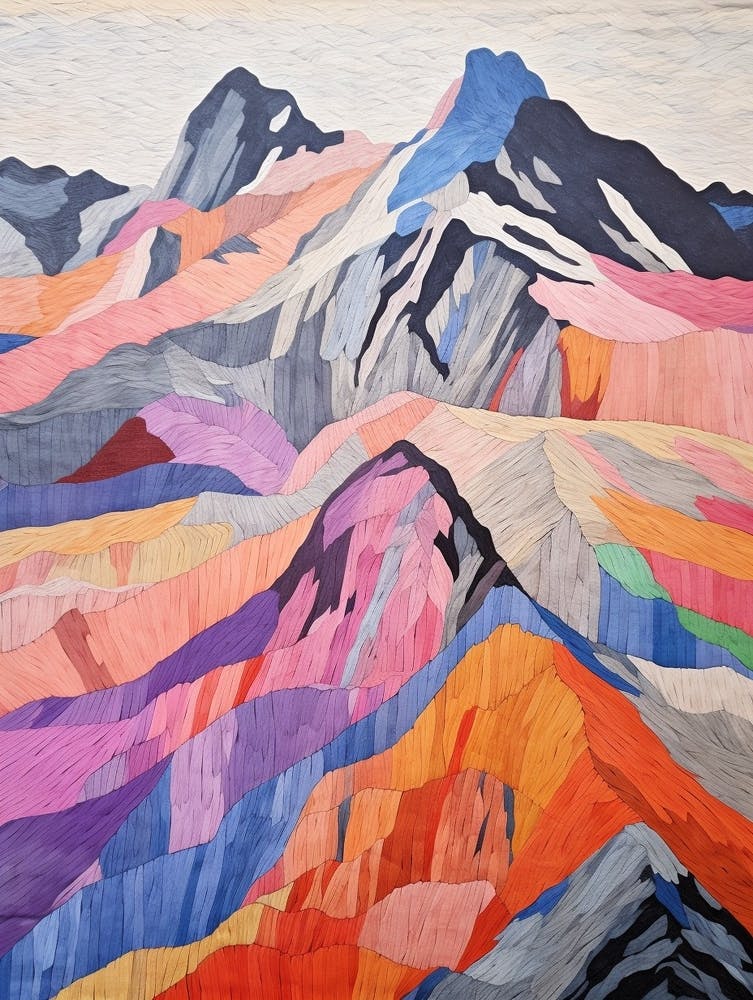 Ben Nevis Scotland 1 Colourful Mountain Illustration