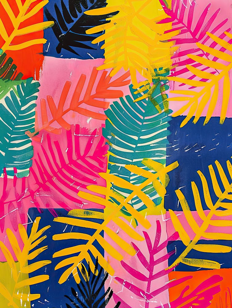 Velvet Foliage Matisse Style