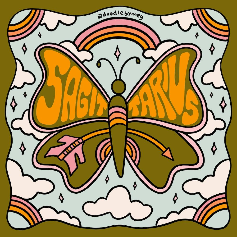 Sagittarius Butterfly