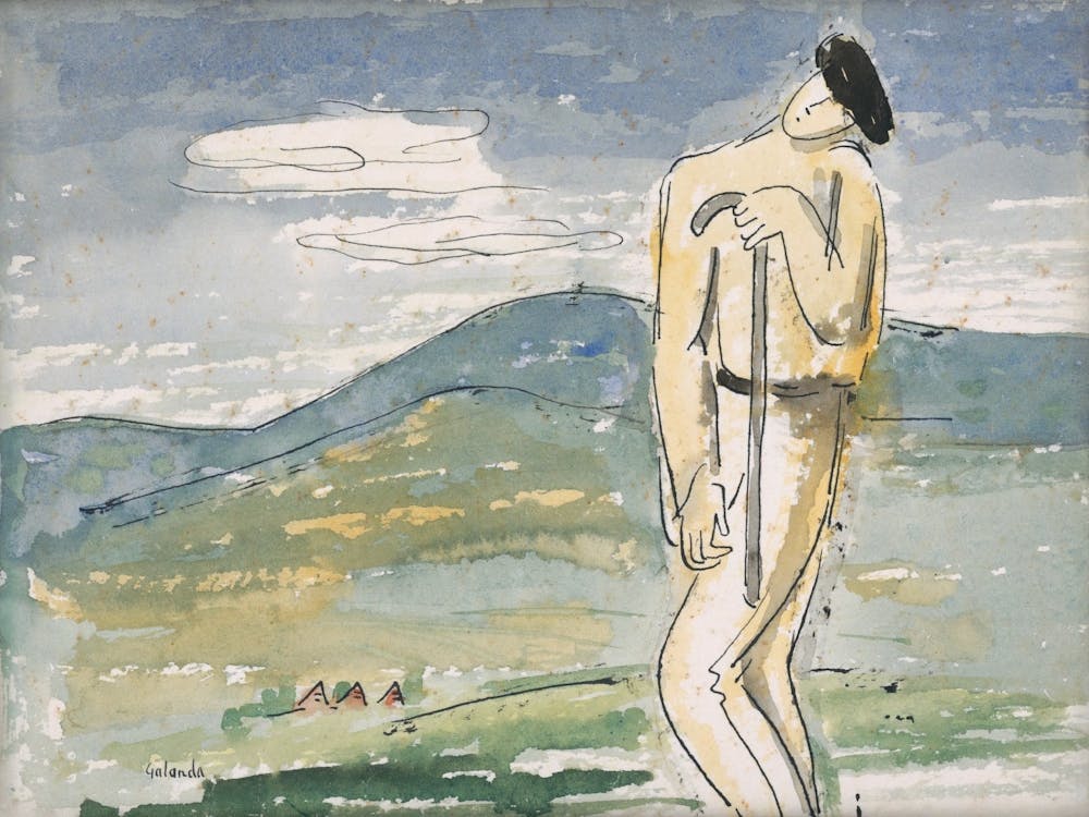 Man In A Field