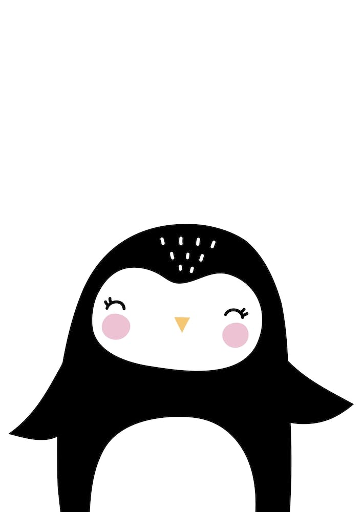 Scandi Schwarzer Pinguin