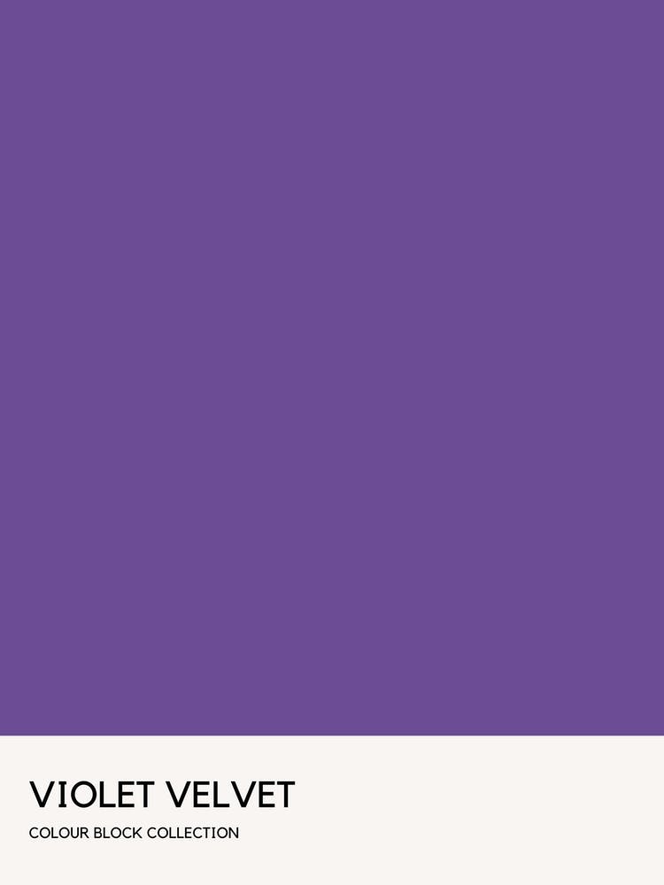 Violet Velvet Colour Block Poster