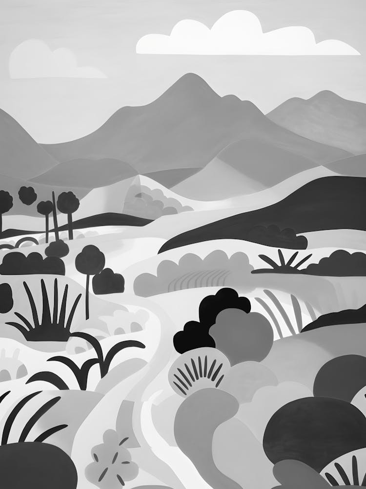 Landscape - Black And White 1