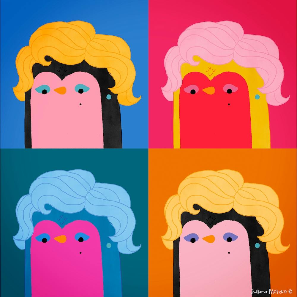 Pop Art Penguin Art Series