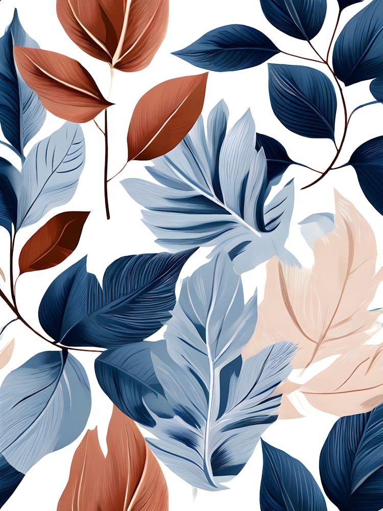 Seamless Pattern With Leaves 4