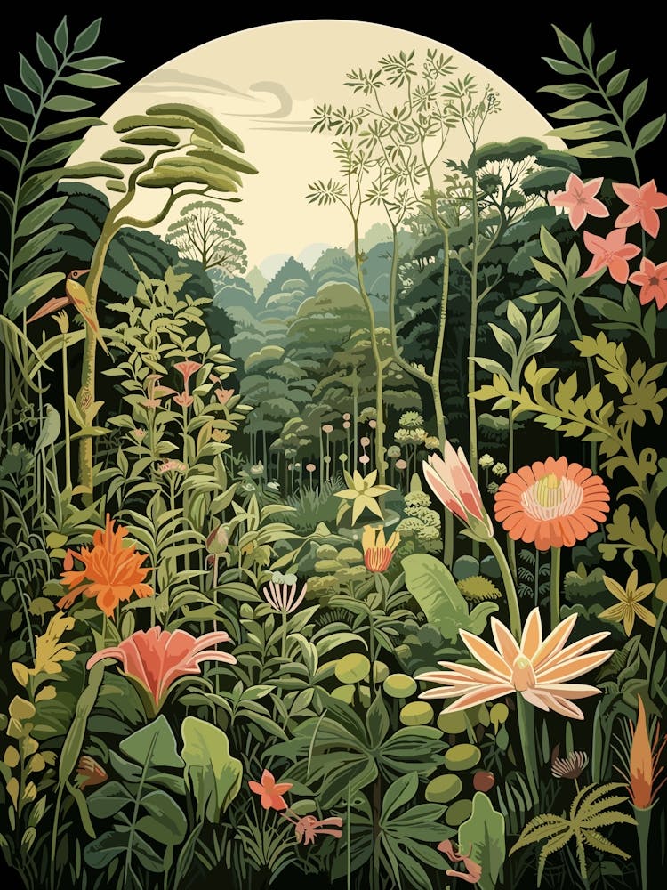 Naples Botanical Garden Usa Henri Rousseau Style