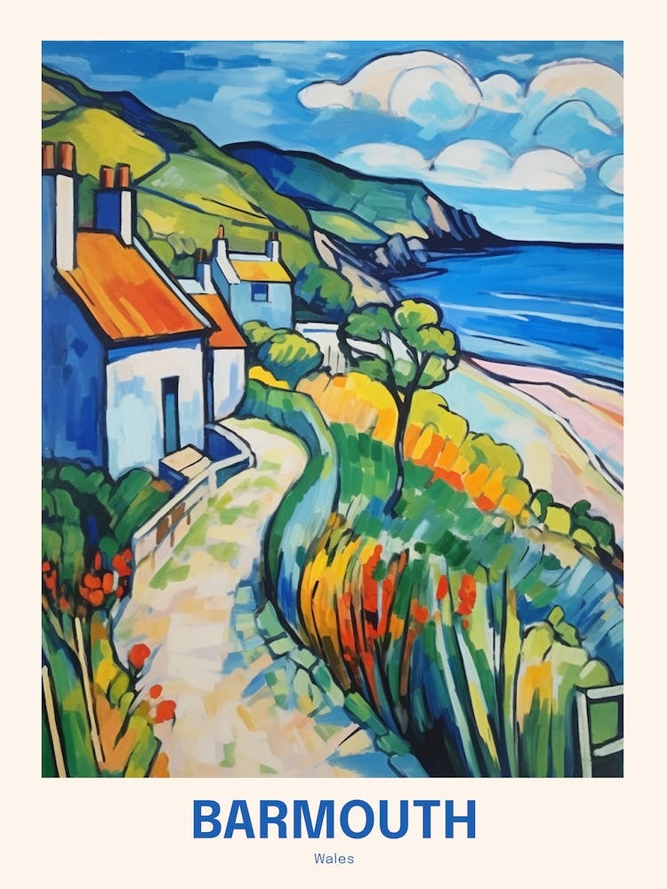 Barmouth Wales 3 Uk Travel Poster