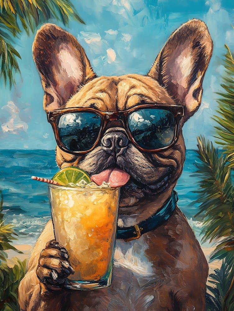 Whimsical Frenchies At The Bar 32