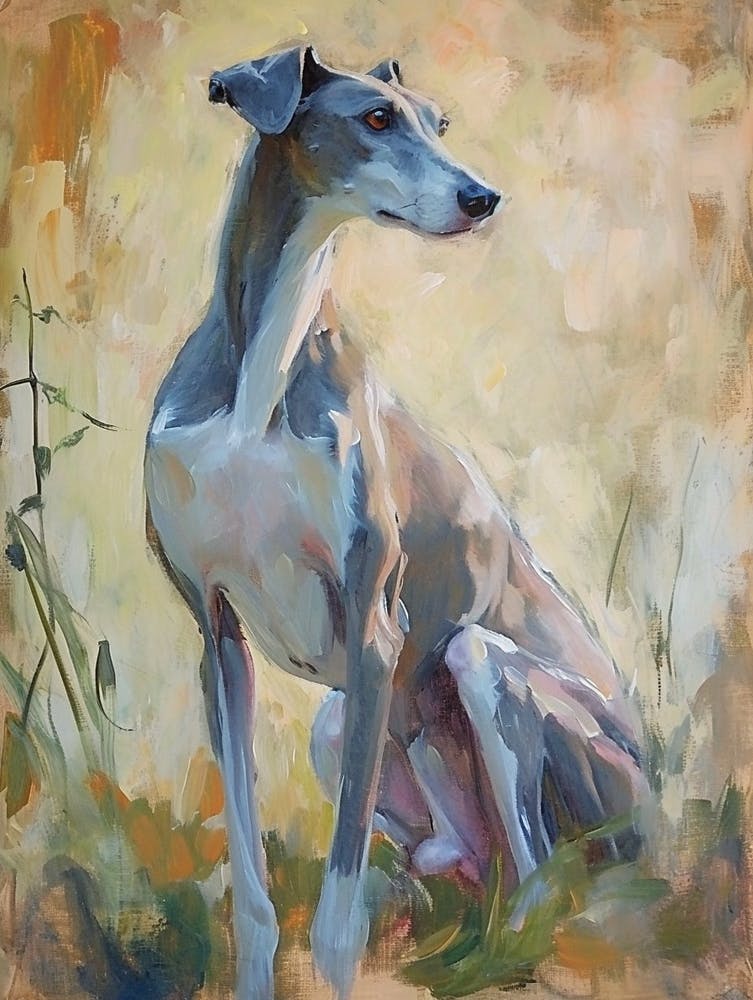 Greyhound Acrylic Painting 6
