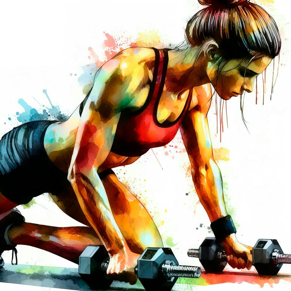 Woman Lifting Weights