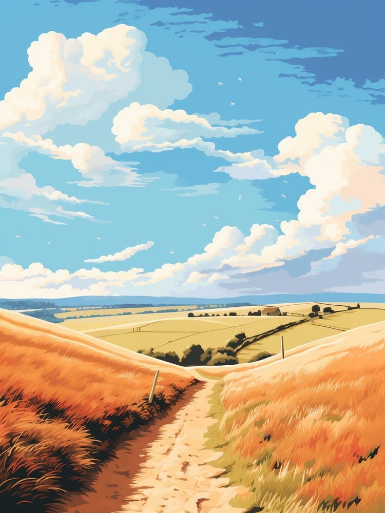 The Cotswold Way England 7 Hiking Trail Landscape