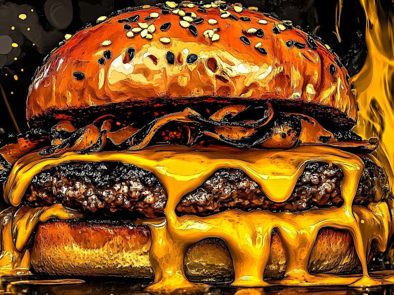 Burger Painting