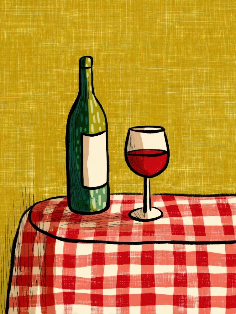 Red Wine On A Table