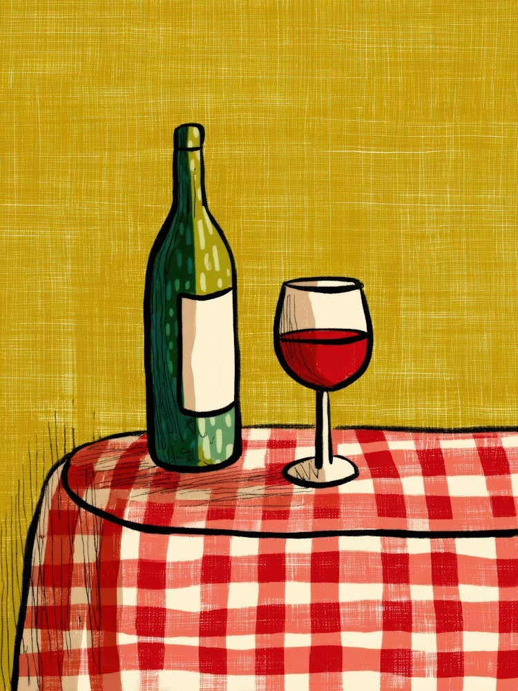 Red Wine On A Table
