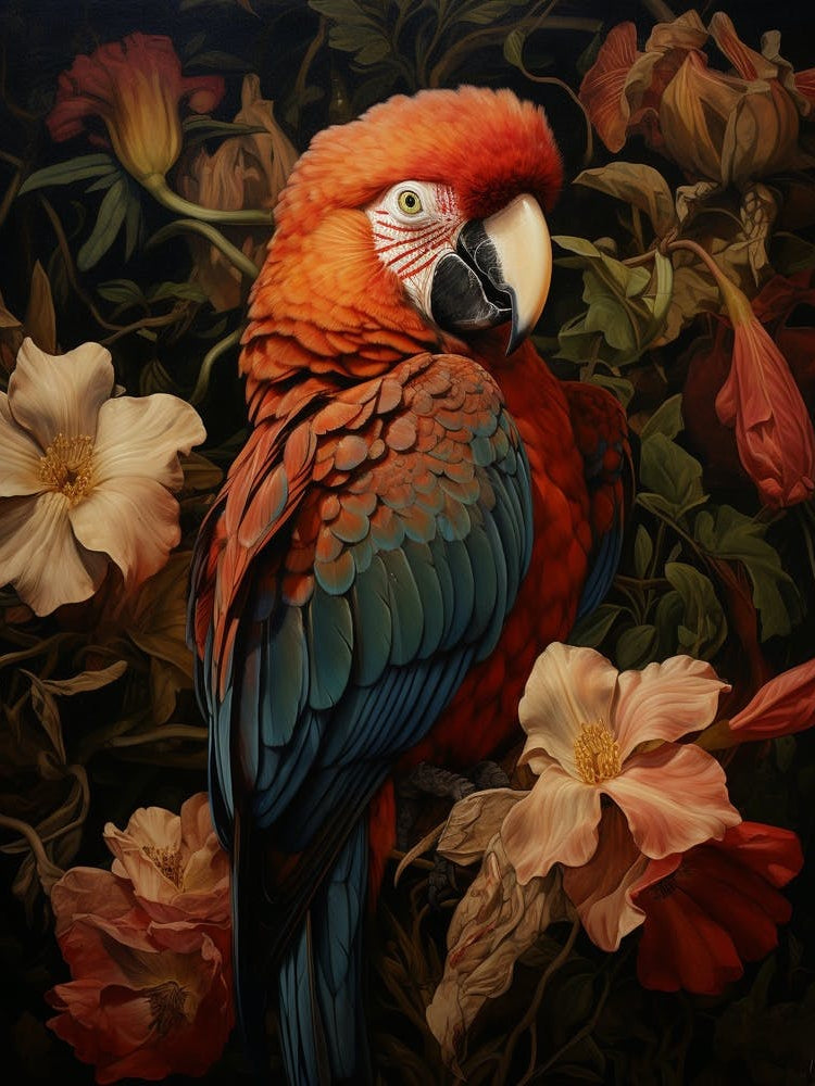 Dark And Moody Botanical Macaw 3