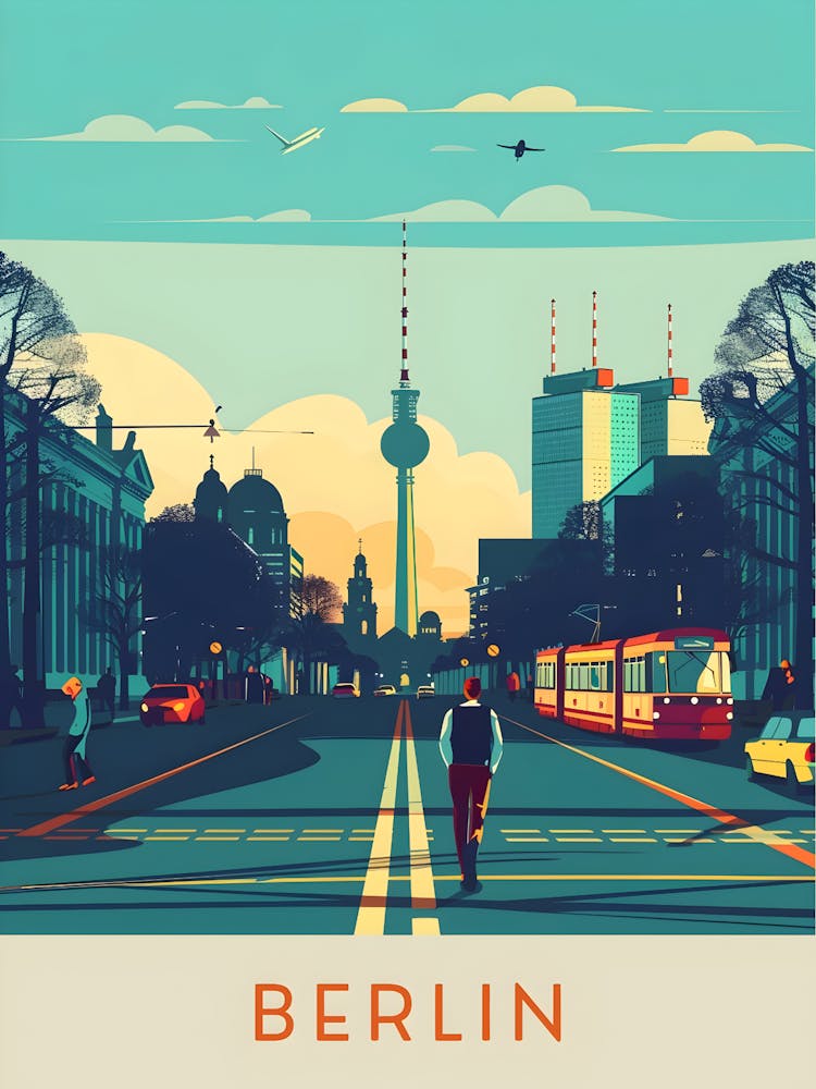 Berlin Travel Poster