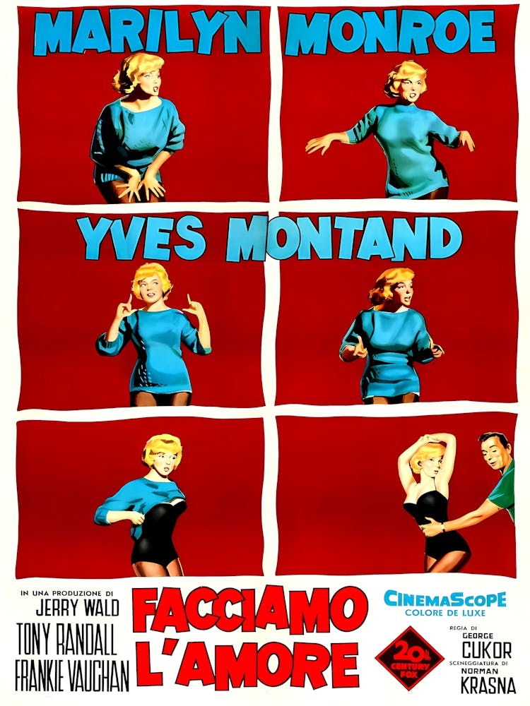 Let’s Make Love, Marylin Monroe, Classic Movie Poster, 1960