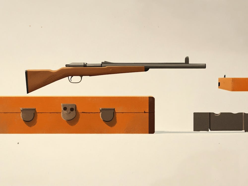 Rifle And A Case