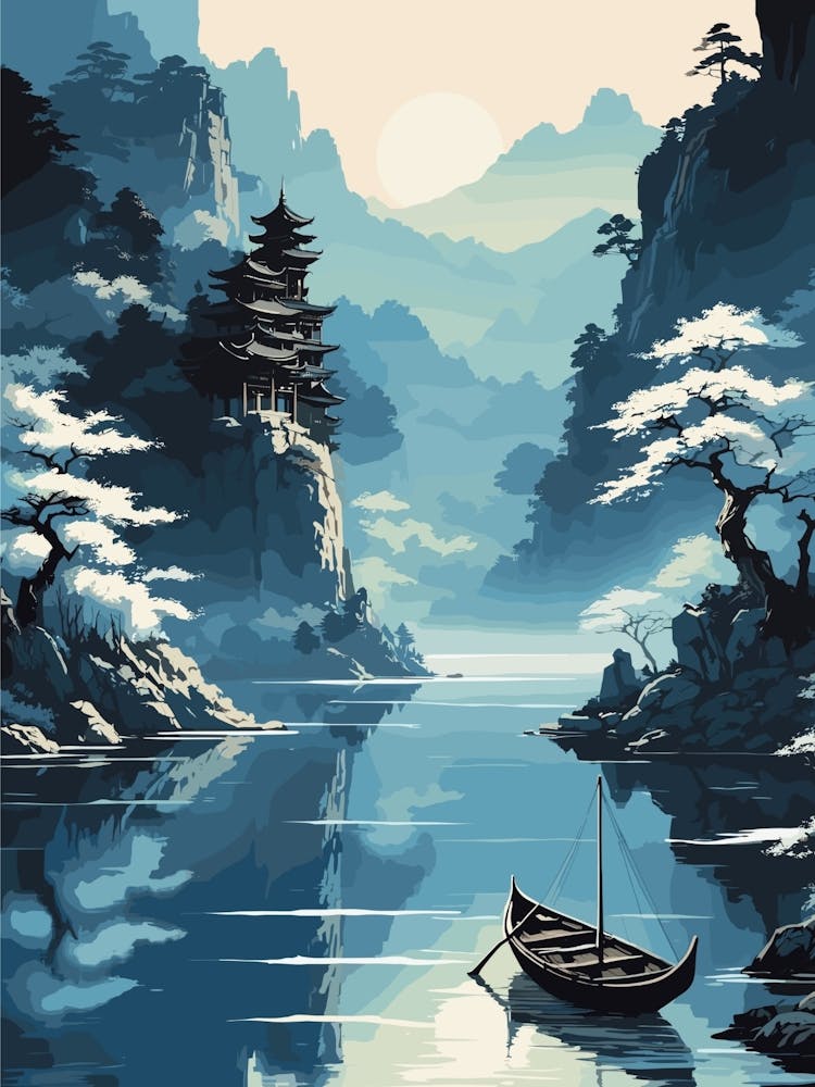 Peinture de Paysage Asiatique