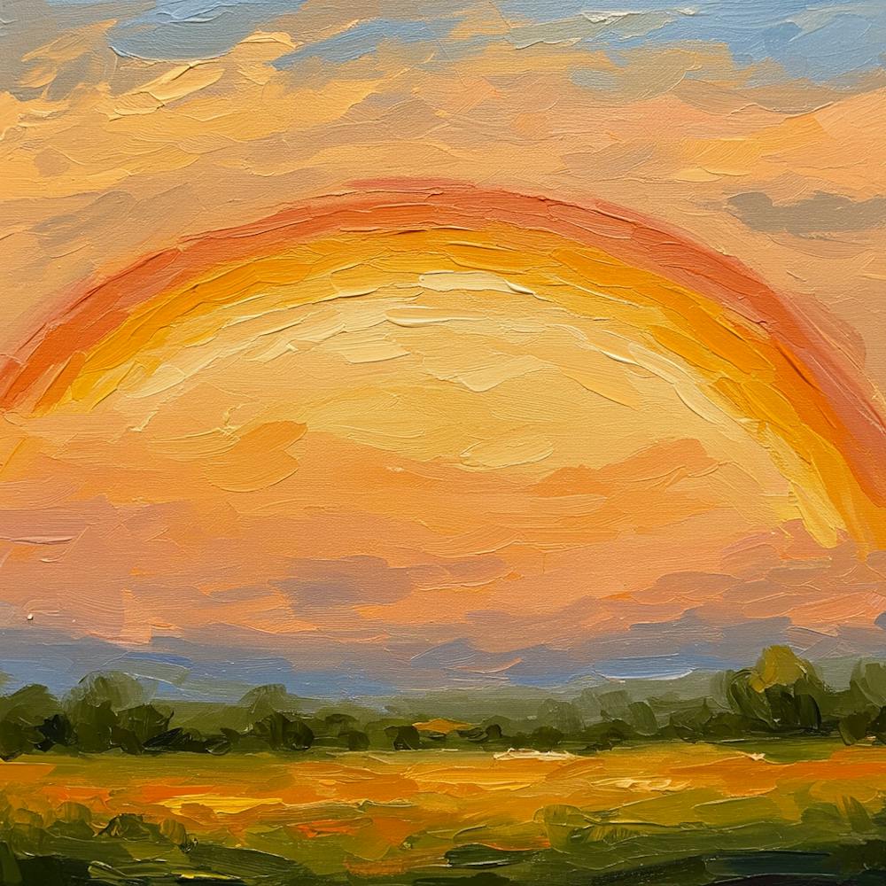 Rainbow In a Country Sky