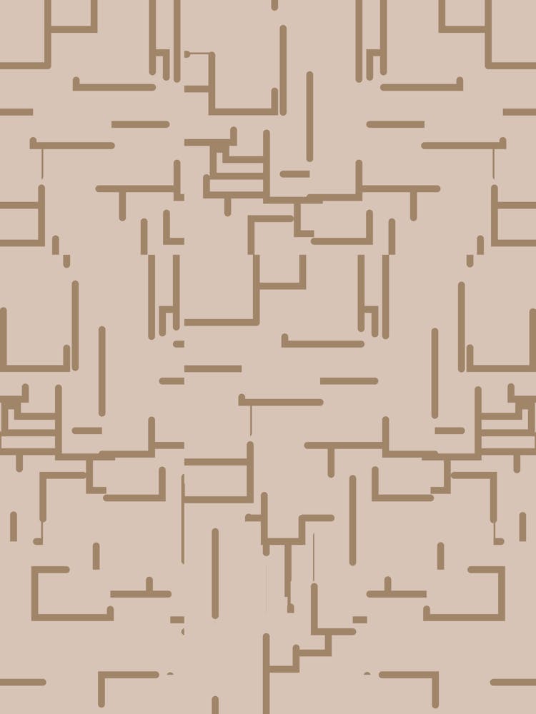 Beige Minimalistische Abstrakte Linien