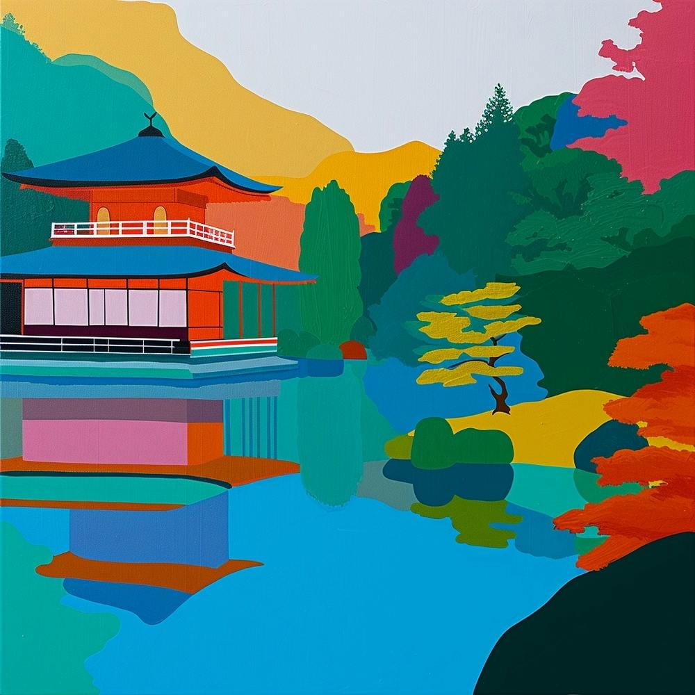 Colourful Gardens Ninna Ji Temple Japan 3