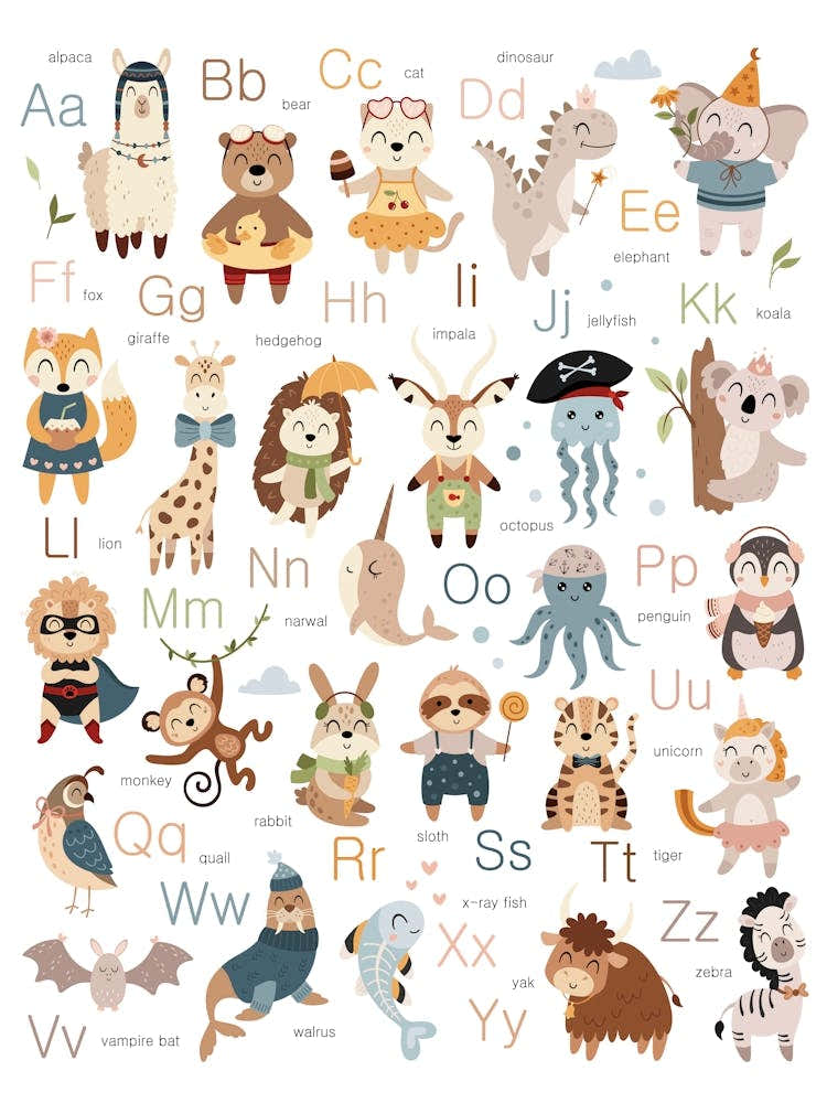 Alfabet Animals for kids