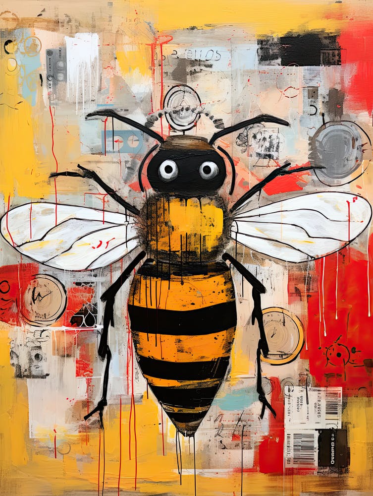 Bee 3 Basquiat style