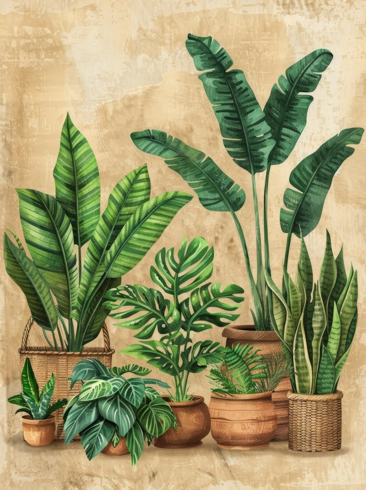 Tropical Plants In Pots 2