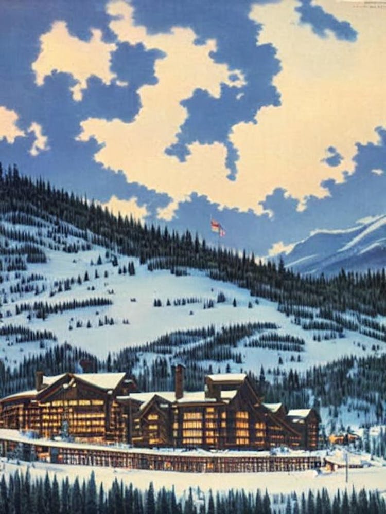 Copper Mountain, Usa Ski Resort Vintage Landscape 2 Skiing Poster