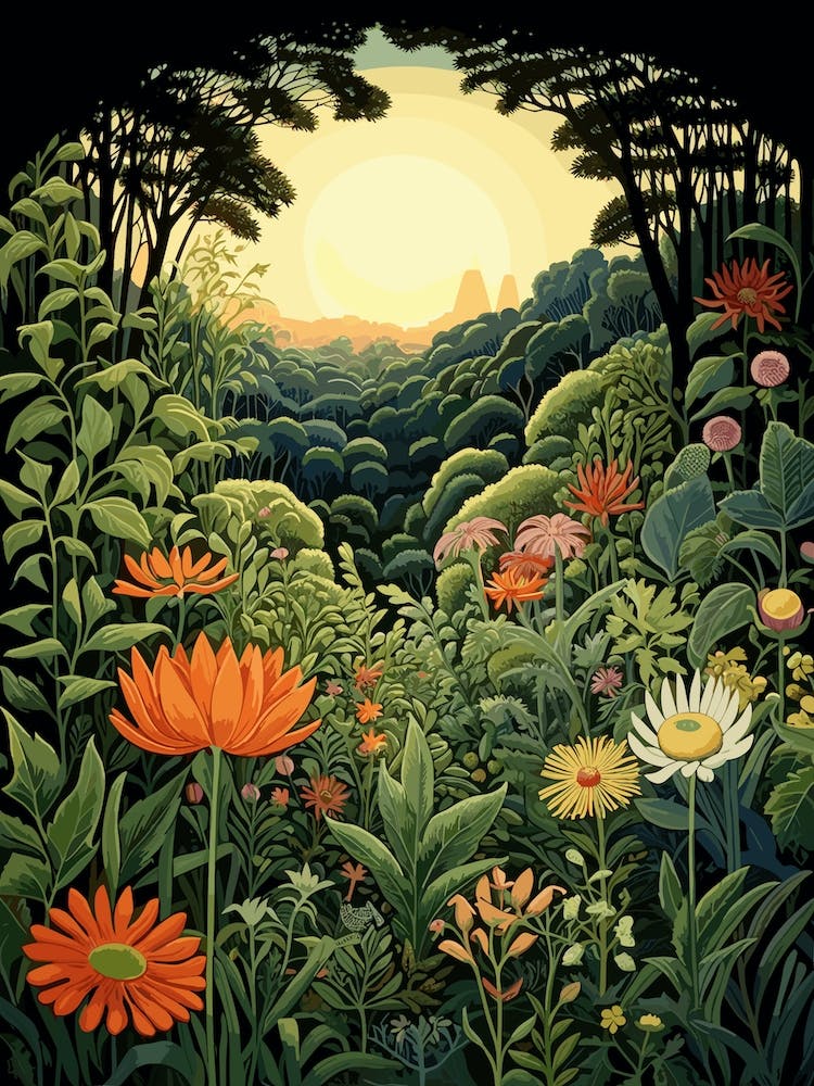 Descanso Gardens Usa Henri Rousseau Style 1