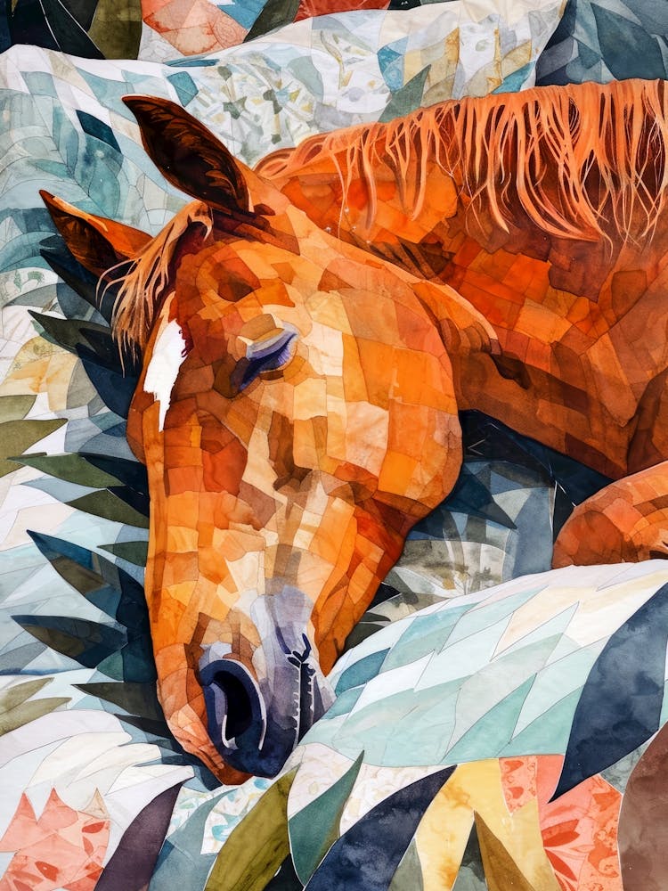 Horse animal illustration art