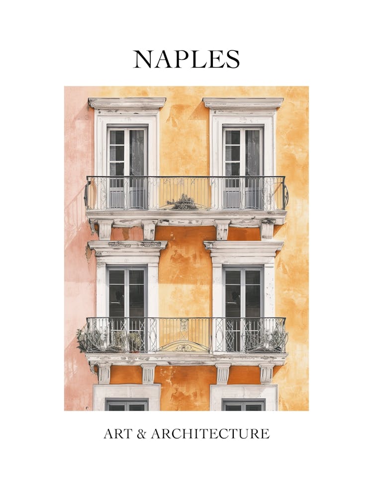 Naples Travel And Architecture Poster 4