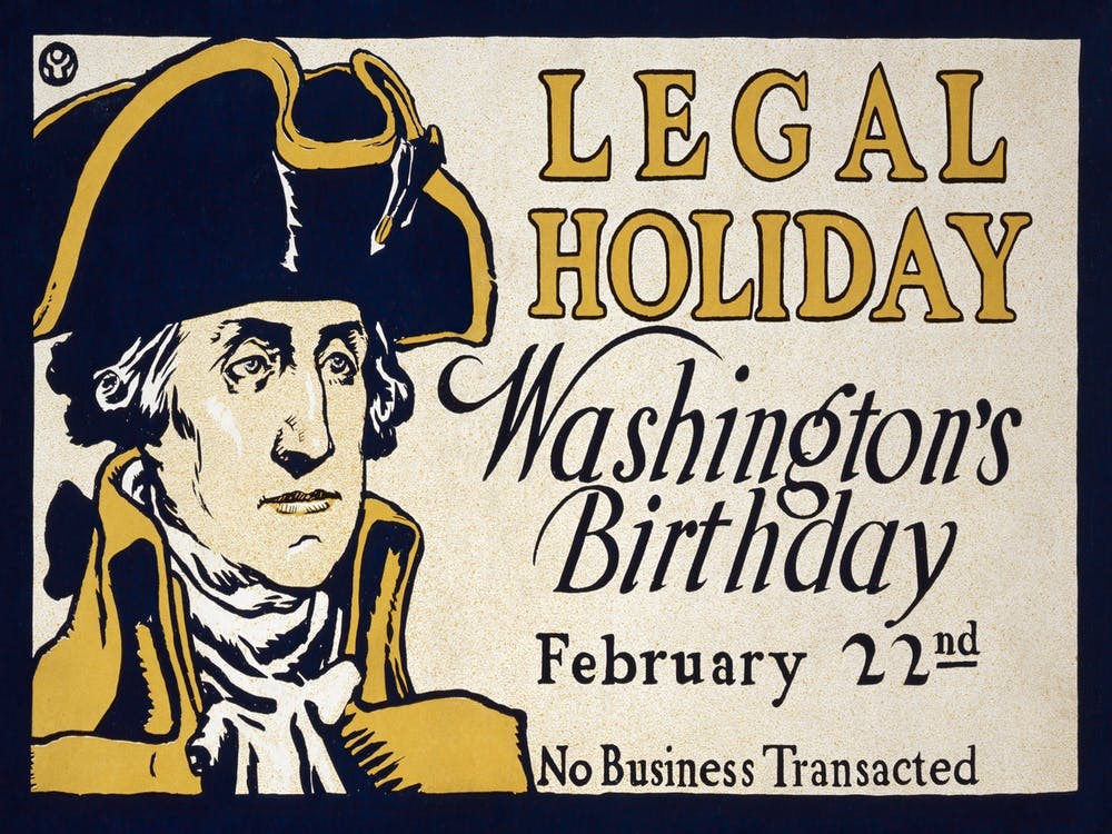 Jour Férié Légal - Washington's Birthday - Edward Penfield