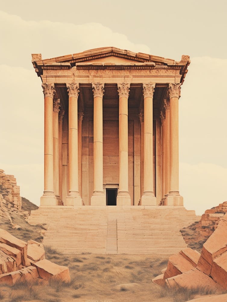 Ancient City Of Ephesus Illustration 3
