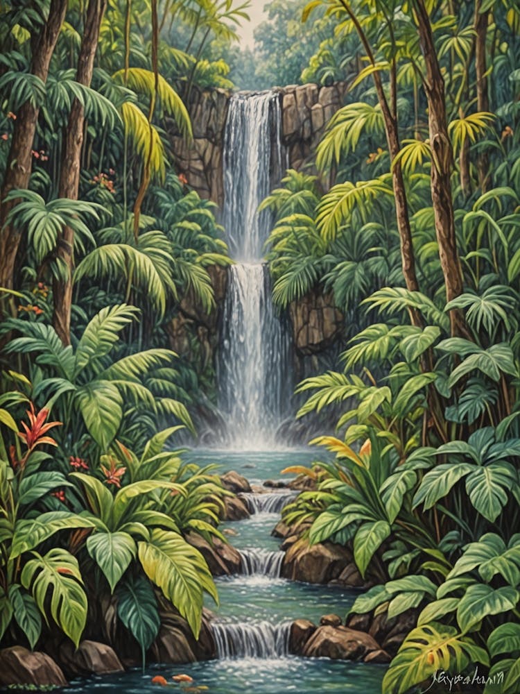 Waterfall In The Jungle no2