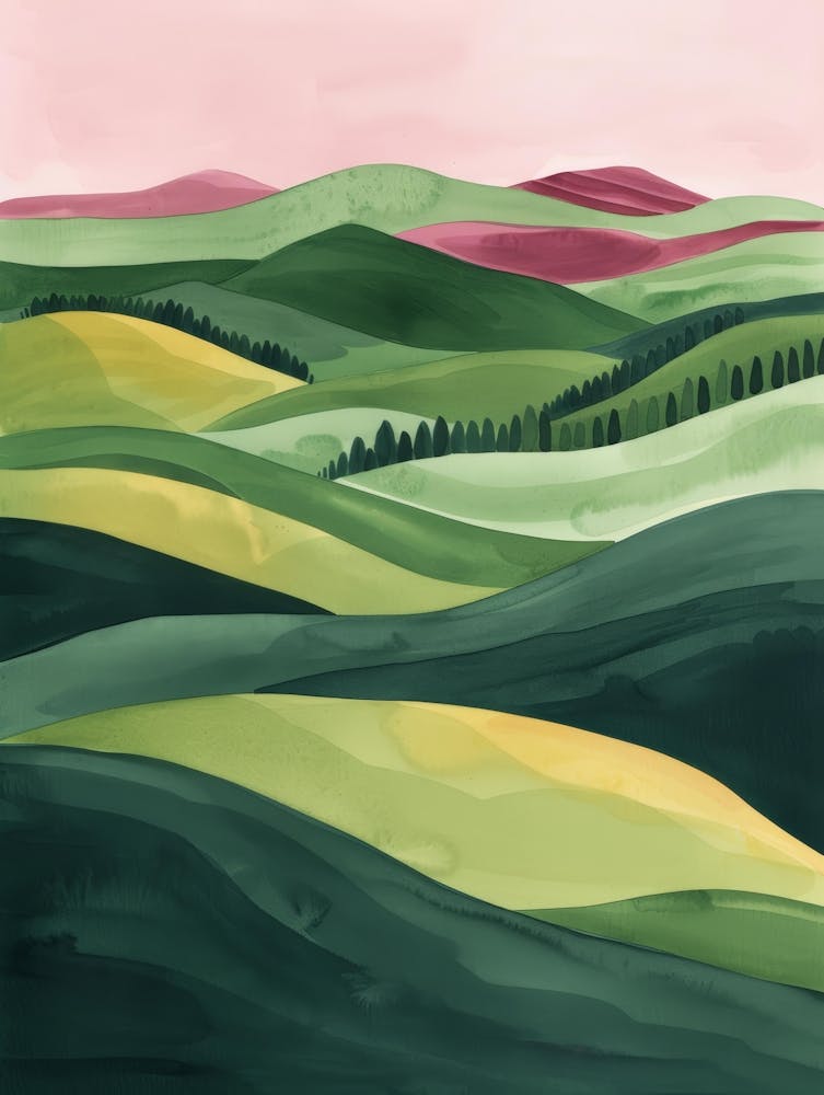 Watercolor Landscape Painting