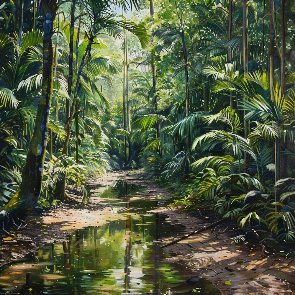 Stream In The Rainforest