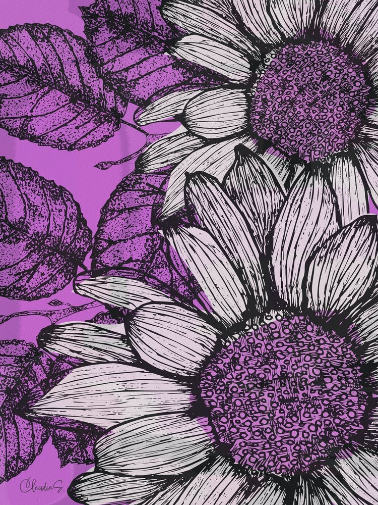 Sunflower Purple