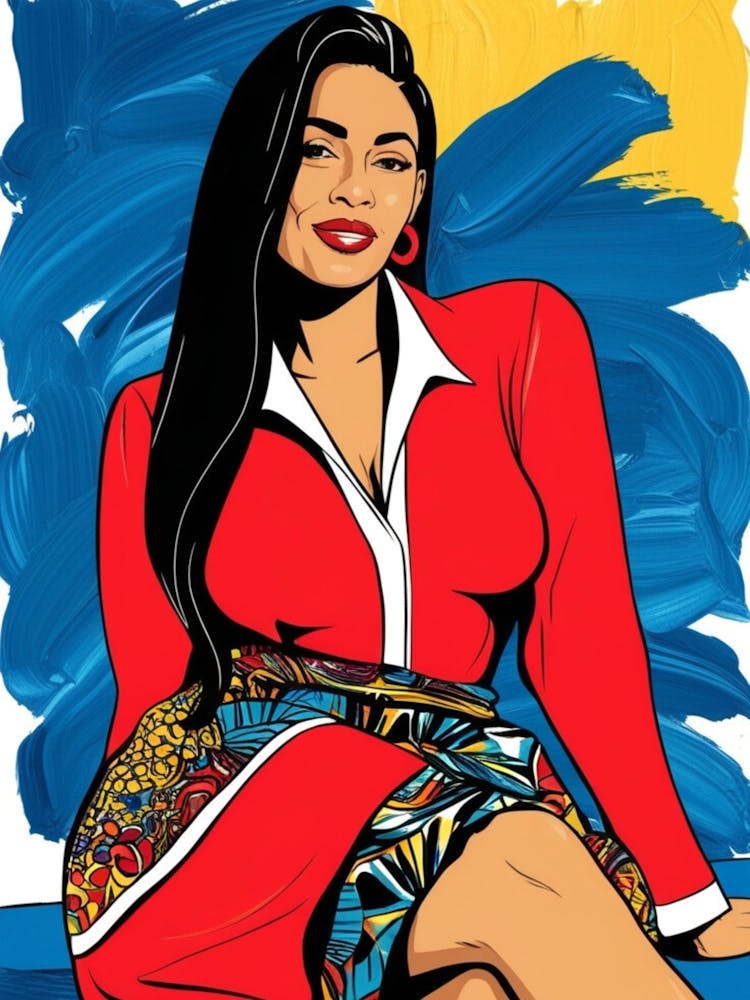 African Woman In Red Dress