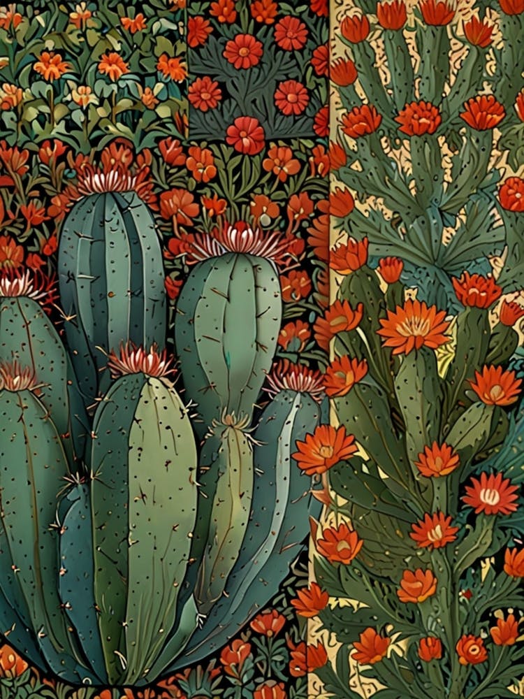 William Morris Kakteengarten 1