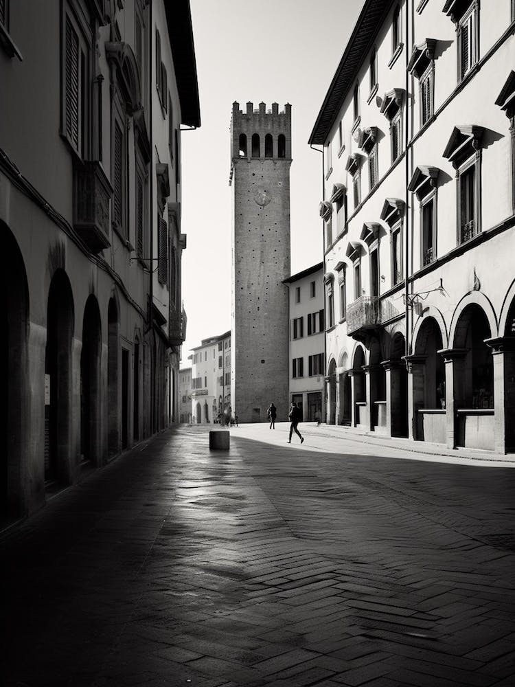 Arezzo, Italy,  Black And White Analogue Photography  2
