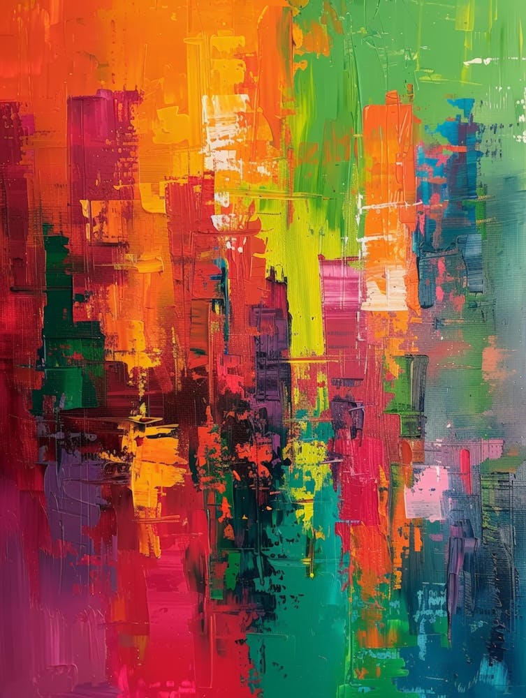 Bright City Canvas Print