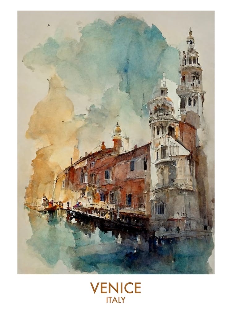 Venice Watercolour Travel