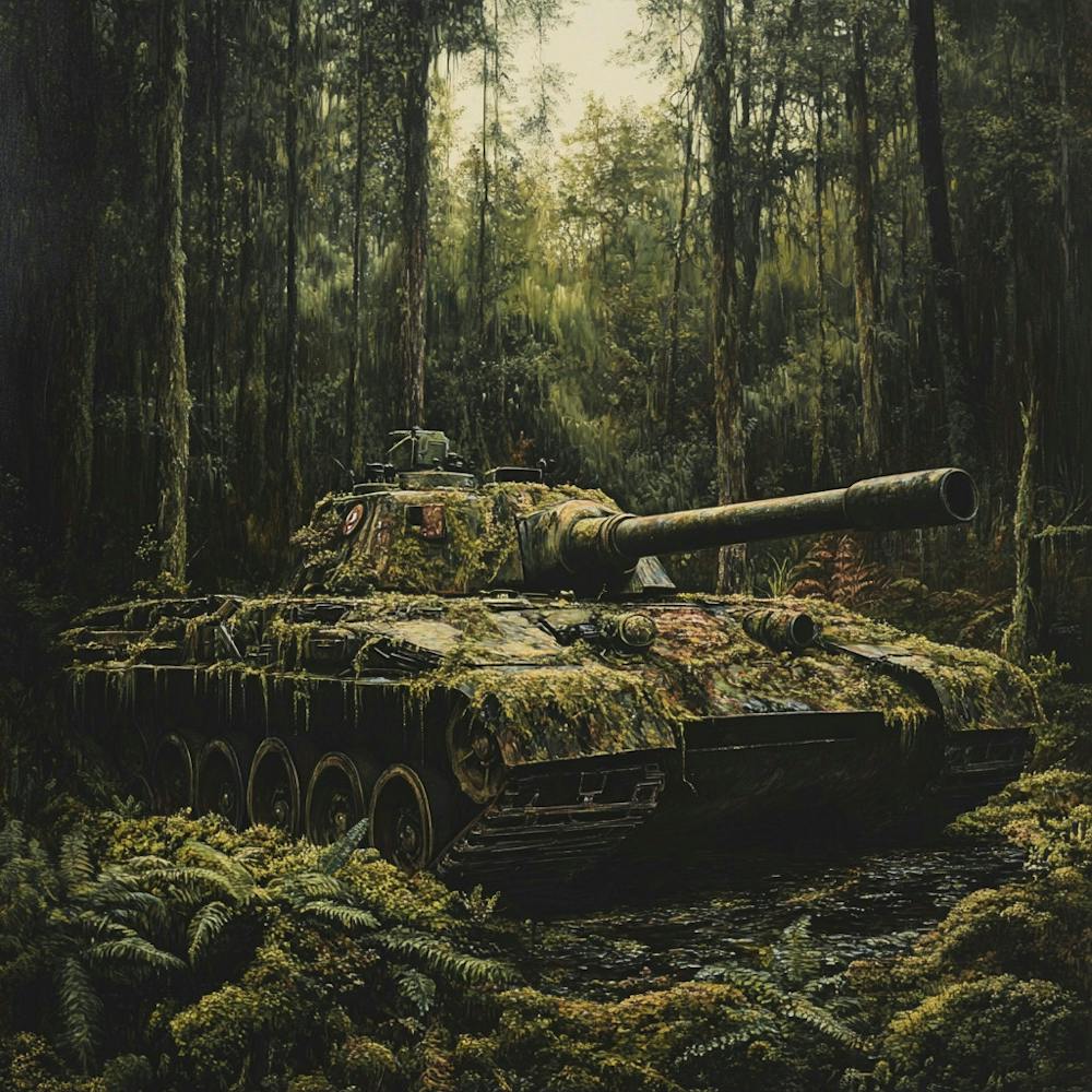 Tiger Tank In The Forest