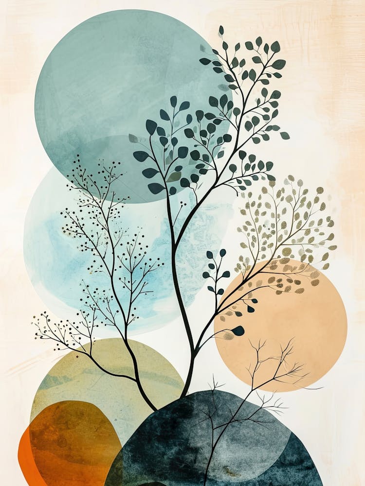 Abstract Tree Painting