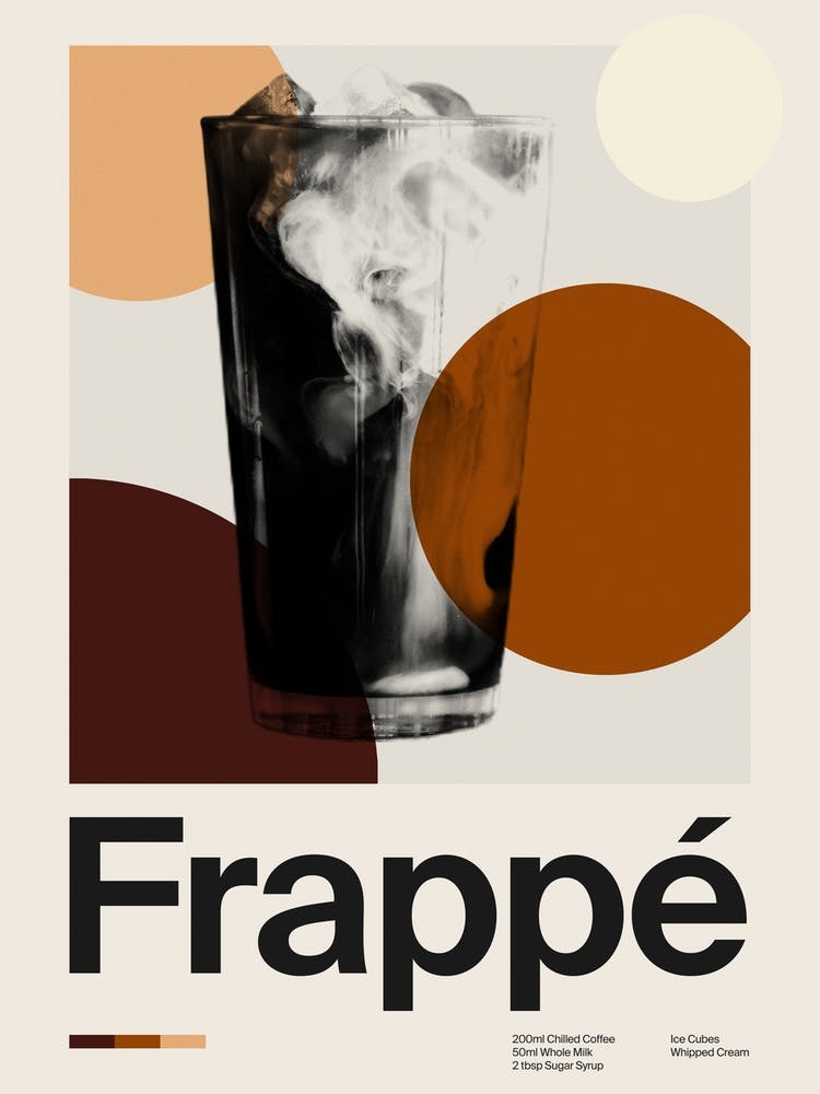 Mid Century Frappe Coffee