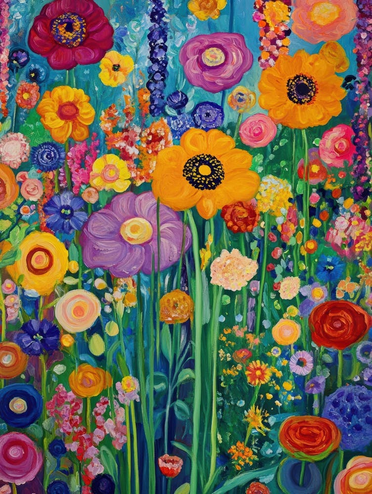 Garten bunter Blumen 5