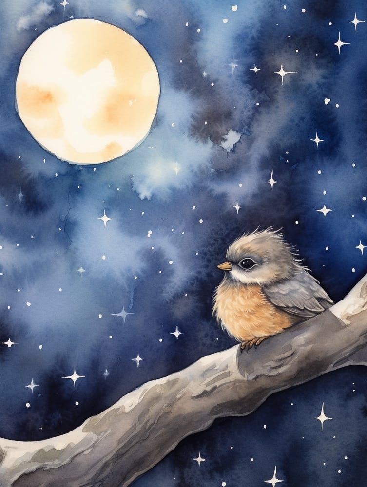 Baby Pigeon 2 Sleeping In The Clouds